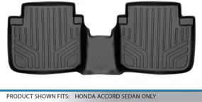 img 2 attached to 🔴 Черные коврики MAXLINER для второго ряда Honda Accord Sedan 2013-2017, только в эксклюзивной комплектации