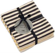 set dish towels heavyweight striped логотип