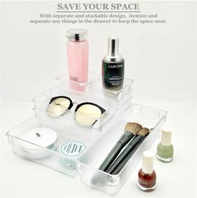 img 1 attached to 🛀 Efficient Plastic Bathroom Organizer for Versatile Silverware Management