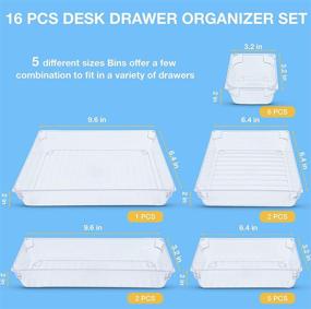 img 3 attached to 🛀 Efficient Plastic Bathroom Organizer for Versatile Silverware Management