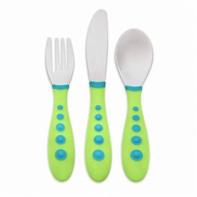 img 4 attached to Assorted Colors NUK First Essentials Kiddy Cutlery Set, 3-Piece, Colors May Vary