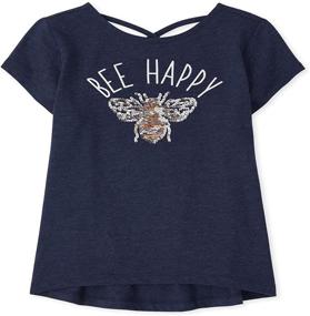 img 1 attached to Childrens Place Sleeve Graphic Simplywht Girls' Clothing in Tops, Tees & Blouses