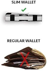 img 1 attached to OGO Mens Minimalist Aluminum Money Clip Wallet - Sleek Design for Effortless Style and Secure Cash Storage