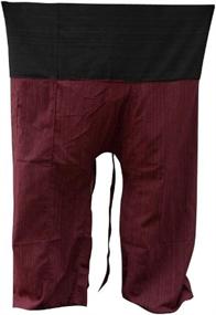 img 1 attached to 👖 Comfortable and Free-Sized 2 Tone Thai Fisherman Pants: Perfect for Yoga and Everyday Wear