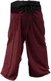 img 2 attached to 👖 Comfortable and Free-Sized 2 Tone Thai Fisherman Pants: Perfect for Yoga and Everyday Wear