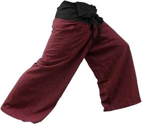 img 3 attached to 👖 Comfortable and Free-Sized 2 Tone Thai Fisherman Pants: Perfect for Yoga and Everyday Wear