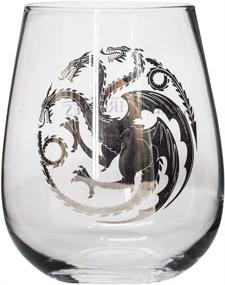 img 1 attached to 🔥 House Stark & House Targaryen Game of Thrones Collectible Wine Glass Set