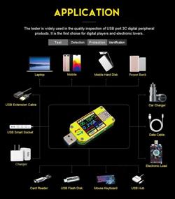img 3 attached to UM34C+LD25 USB 3.0 Multimeter Bluetooth Voltmeter Ammeter & USB Electronic Load Tester - Measure Voltage, Current, Battery Power, Capacity, Charger, Temperature with USB Load Meter Tester