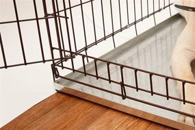 img 2 attached to 🐾 Pinnacle Systems You & Me Chew-Proof Replacement Crate Pan: Durable Metal Tray for Dog Cage Training and Pet Supplies