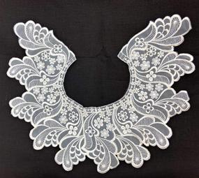 img 2 attached to Embroidery Dickey Trims Wedding Neckline