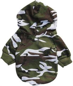img 3 attached to Stylish Camouflage Pet Hoodie: Keep Your Cute Dog Cozy in this Comfortable Winter Sweater!