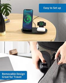 img 1 attached to 🔋 NTONPOWER 3 IN 1 Wireless Charging Station: Apple Watch, Airpods, iPhone 12 - Ultimate Wireless Charger Stand for Apple Product (No iWatch Cable Included)