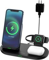 🔋 ntonpower 3 in 1 wireless charging station: apple watch, airpods, iphone 12 - ultimate wireless charger stand for apple product (no iwatch cable included) logo