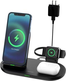 img 4 attached to 🔋 NTONPOWER 3 IN 1 Wireless Charging Station: Apple Watch, Airpods, iPhone 12 - Ultimate Wireless Charger Stand for Apple Product (No iWatch Cable Included)