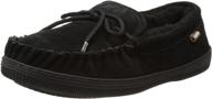 lamo mens synthetic moccasin black men's shoes and loafers & slip-ons logo