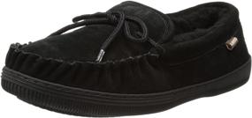 img 4 attached to Lamo Mens Synthetic Moccasin Black Men's Shoes and Loafers & Slip-Ons