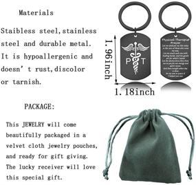 img 3 attached to 🎓 Physical Therapist Keychain: Prayer Pendant, Graduation Jewelry, and Gift