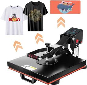 img 2 attached to 🔥 15x15 Tolsous Clamshell Heat Press Machine for T-Shirt Hat Mug Cap Plate Sublimation Digital Transfer - Multifunctional Swing Away 360-degree Rotation Sublimation Machine