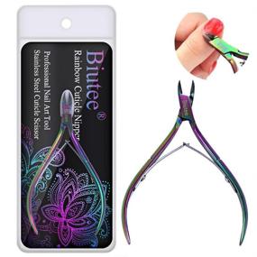 img 4 attached to Кусачки-маникюрный набор Biutee Cuticle Rainbow