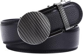 img 3 attached to 👨 Genuine Leather Ratchet Automatic Men's Accessories for Dads: A Must-Have!