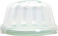 🎂 premium seafoam green cake carrier - ideal for 9 inch cakes, bundt cakes, pies, and cheesecakes. stylish, practical, and sturdy cake holder логотип