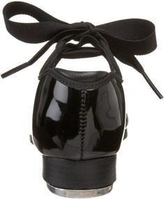 img 2 attached to 👯 Capezio Girls Jr. Tyette Tap Shoe, Black Patent - Size 8 Toddler, Perfect for Dance Beginners