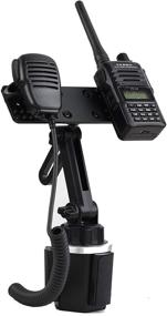 img 2 attached to 📻 Cup Holder Mount with Height Adjustment, Mic Holder for Anytone, BaoFeng, Icom, Kenwood, Yaesu, Wouxon HT Radios