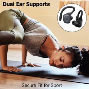 img 1 attached to Наушники JVC HA-ET45TA Truly Wireless Sport - Поддержка двух ушей 🎧, съемный крючок - Водонепроницаемые IP55 - 14 часов автономной работы - Синие