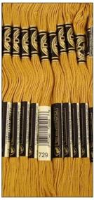 img 1 attached to 12-Pack DMC 117-729 Medium Old Gold Embroidery Cotton: 6-Strand Thread, 8.7 Yards per Skein