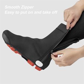 img 2 attached to 🚴 ROCKBROS Cycling Shoe Covers: Insulated Bike Shoe Cover, Water Resistant & Windproof Overshoes for Mountain and Road Biking