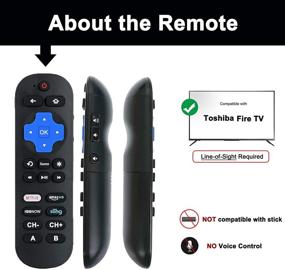 img 3 attached to Заменяющий пульт IR для Toshiba Fire TV совместимый с моделями 32LF221U19, 43LF421U19, 43LF621U19, 49LF421U19, 50LF621U19, 55LF621U19 TF-50A810U19 с кнопкой обучения (без голосового управления)