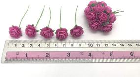 img 1 attached to 🌹 Exquisite 100 pcs Mini Rose Mulberry Paper Flowers in a Variety of Pink Shades – Perfect for Scrapbooking, Weddings, Doll Houses, and Cards!