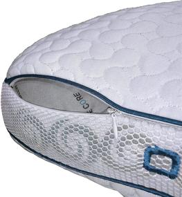 img 1 attached to Bedgear Hypoallergenic Dual-Sided Gemini Performance Pillow – Size 3.0 – Cooling & Moisture Wicking with Washable Cover – Perfect for Back, Side, and Stomach Sleepers