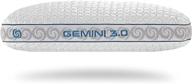 bedgear hypoallergenic dual-sided gemini performance pillow – size 3.0 – cooling & moisture wicking with washable cover – perfect for back, side, and stomach sleepers logo