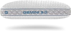 img 4 attached to Bedgear Hypoallergenic Dual-Sided Gemini Performance Pillow – Size 3.0 – Cooling & Moisture Wicking with Washable Cover – Perfect for Back, Side, and Stomach Sleepers