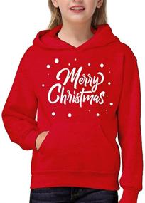 img 1 attached to 🦌 Festive Reindeer Sweatshirt: Christmas Hoodie for Boys' Clothing