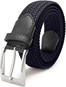 img 4 attached to 🧢 Enduring Stretch Elastic Braided Men's Accessories by Fairwin