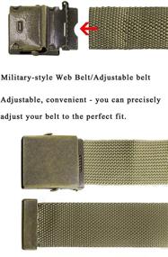 img 1 attached to 🧢 MJMP Military Style Adjustable Casual Men's Accessories with Customizable Fit