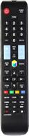 enhanced aa59-00594a replacement remote for samsung smart 3d tv models: un46d7000, un55f7100, un40d6000s, un49ku6500, un55d8000, un55f7450afxza, pn60f5500, un55f7450a, ua55f6400ajxxz, ua55f8000aj, un65f7100 logo