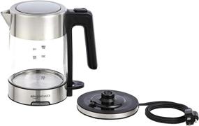 img 3 attached to 🔌 1.0 Liter Electric Glass and Steel Kettle by Amazon Basics