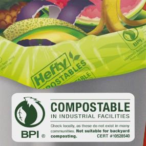 img 1 attached to Товарное название на русском: "Hefty Compostables - компостируемый мусорный мешок для кухни, галлон