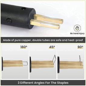 img 2 attached to 🔥 Anbull 70W Plastic Welder Kit with 900PCS Hot Staples, Electric Hot Stapler Bumper Plastic Repair Welding Kit - 110V