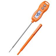 brapilot food candy meat thermometer digital (2021 new) cooking kitchen instant read thermometer backlit waterproof for baking liquids bbq grill milk (orange color) logo