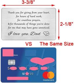 img 3 attached to 🎁 Personalized Engraved Wallet: Meaningful Gift for a Father's Birthday from His Daughter