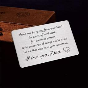 img 1 attached to 🎁 Personalized Engraved Wallet: Meaningful Gift for a Father's Birthday from His Daughter