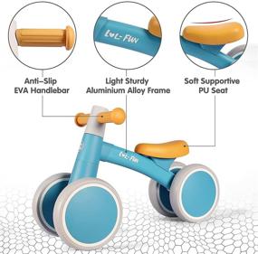 img 2 attached to 🚲 LOL-Fun Baby Balance Bike: Exciting Riding Toy for 12-18 Month Toddlers, Ideal Birthday Gift for Boys and Girls, 4 Wheels for a Fun First Bike Experience