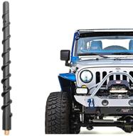 📻 vofono 9 inch spiral short antenna for jeep wrangler jk jku jl jlu rubicon sahara gladiator(2007-2021), flexible rubber replacement for enhanced radio reception logo