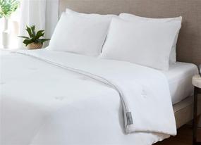img 2 attached to SHEEX Performance Comforter Alternative Hypoallergenic Bedding