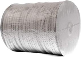 img 2 attached to 🪢 Premium Quality REALCOTTON Natural Cotton Macrame Rope - 6MM x 75M Twisted Soft Cord for Craft and Decor Projects