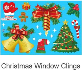 img 1 attached to 🎄 160pcs Christmas Snowflake Window Clings: Festive Xmas Stickers for Home, Shop, and Party Decorations